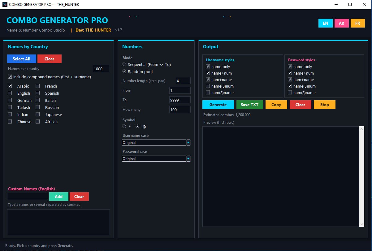 Combo Generator Pro icon
