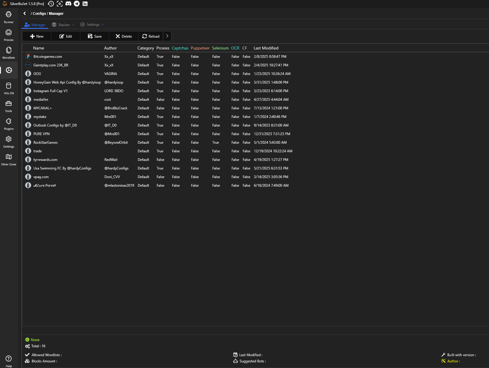 SilverBullet 1.5.8 PRO – Config-Based API Penetration Testing Tool + 10k Config icon